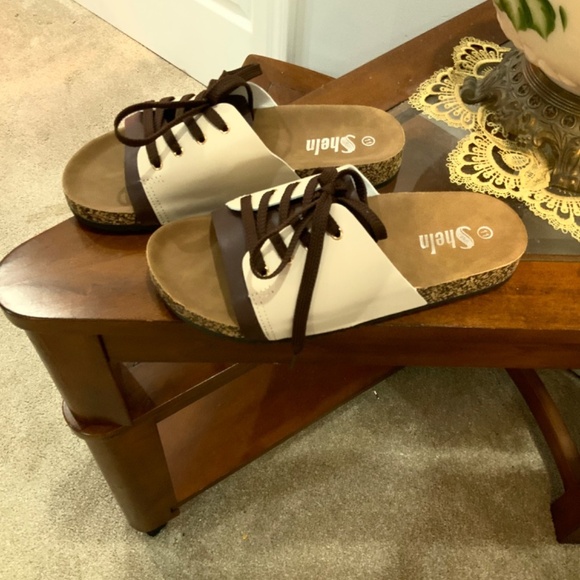 Lace Up Open Toe Boho Western Brown Sandals Size 11 New - Picture 3 of 5